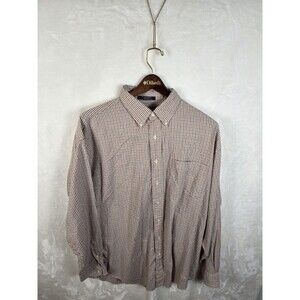 Daniel‎ Cremieux Men's XL Plaid Red/Tan/Blue Button Down Shirt